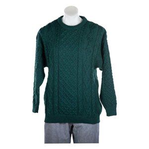 Aran Islands Knitwear Pullovers LG Green